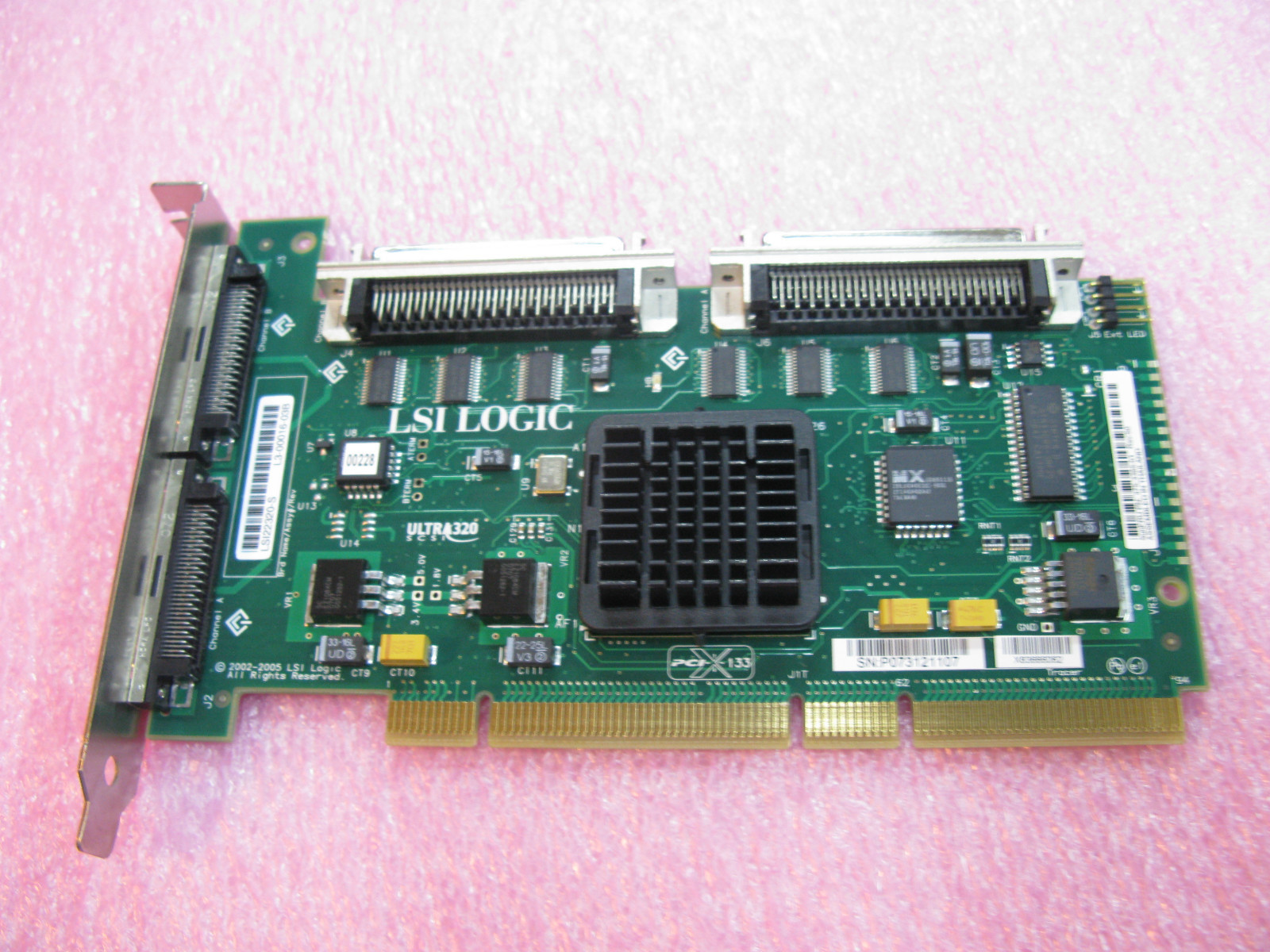Sun SGXPCI2SCSILM320-Z 375-3365 PCI Dual Ultra320 Scsi Adapter, L LSI22320-S