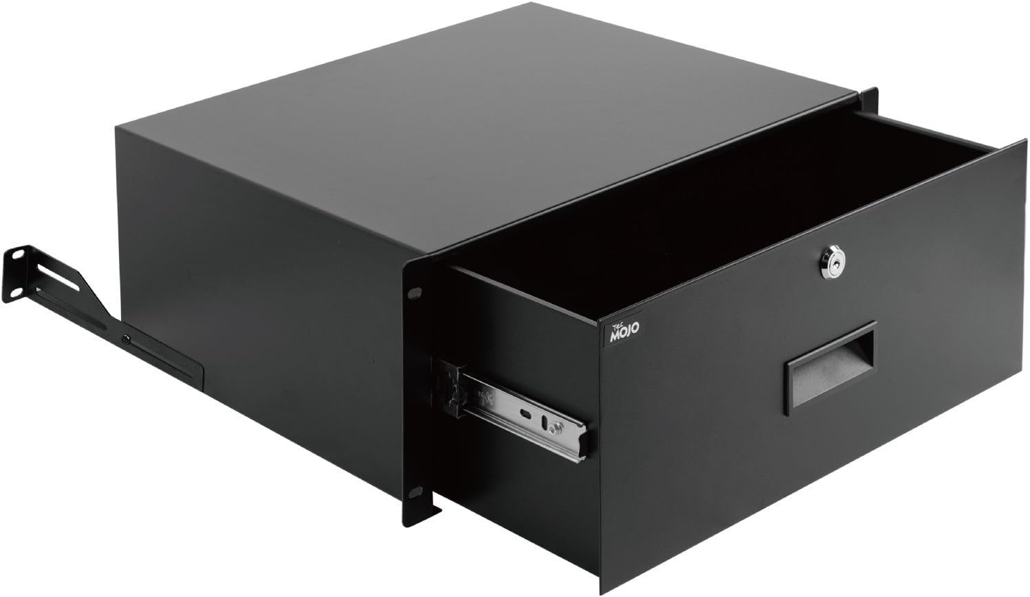 TecMojo 4U Locking Rack Drawer 19" Sliding Server AV Cabinet Shelf 44lb