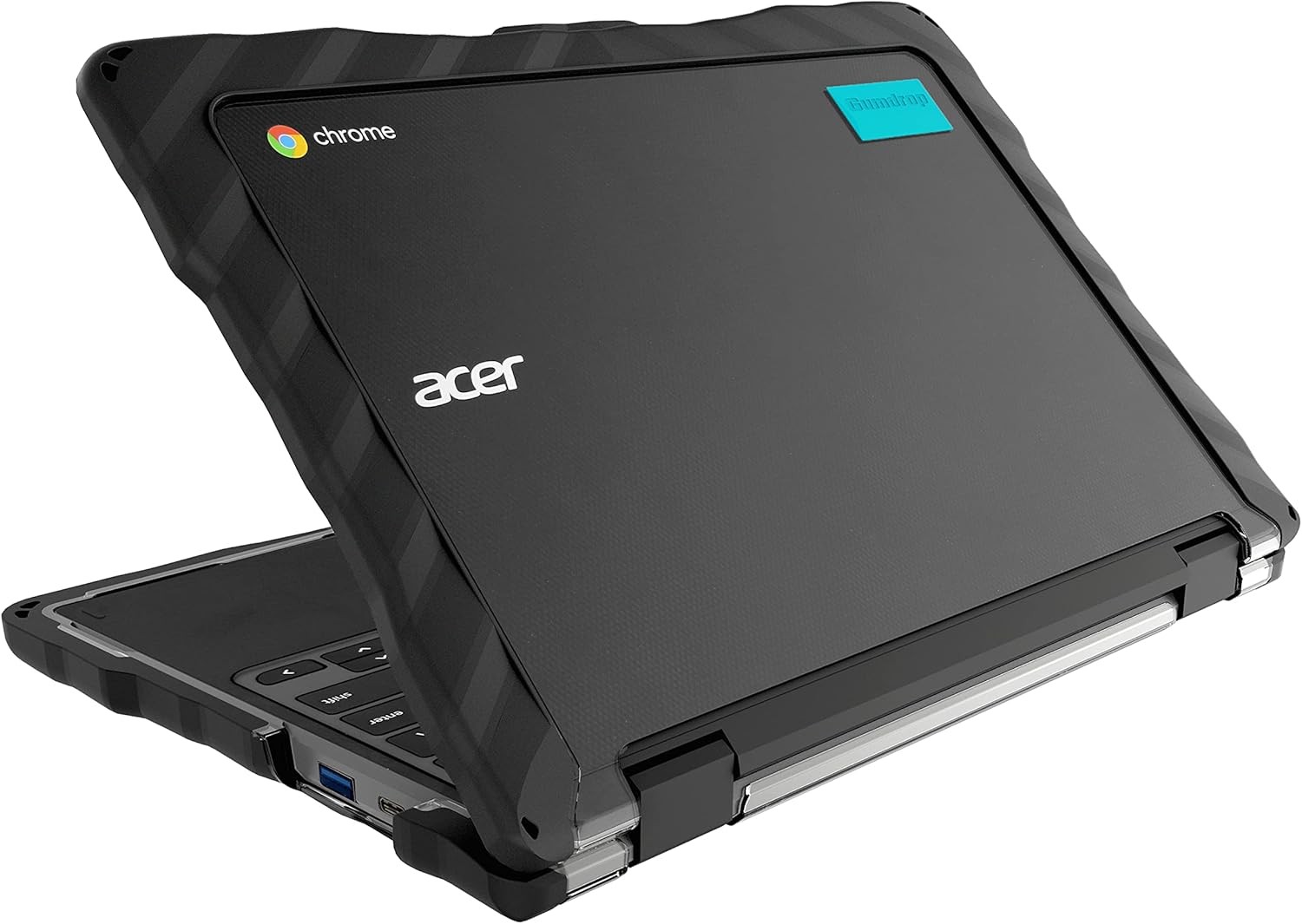 Gumdrop DropTech Laptop Case Fits Acer Chromebook 311 (C721) Clamshell Black 