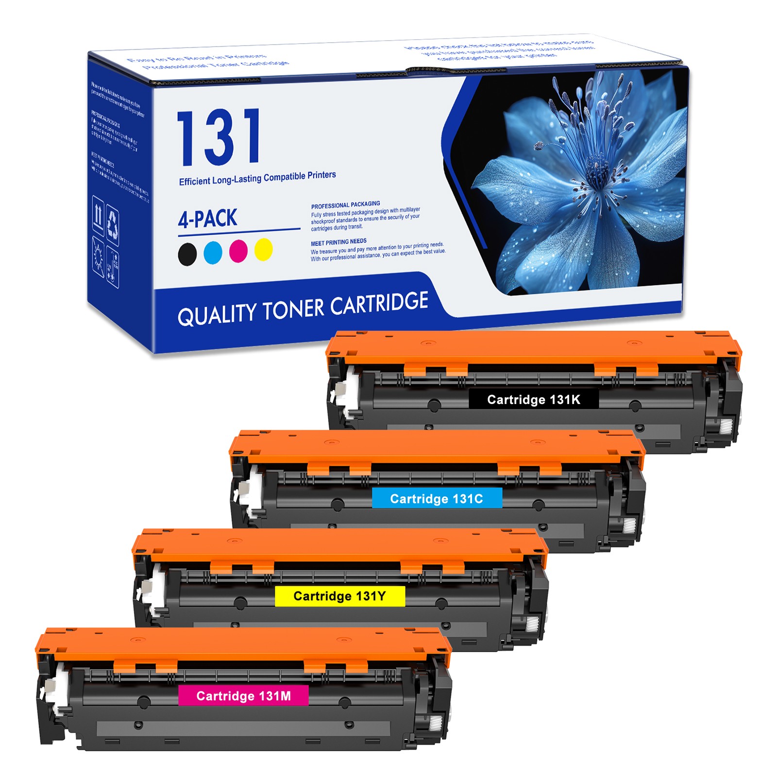 4Pack CRG131 H For Canon 131 Toner ImageCLASS MF8280Cw LBP7110Cw MF624Cw MF628Cw