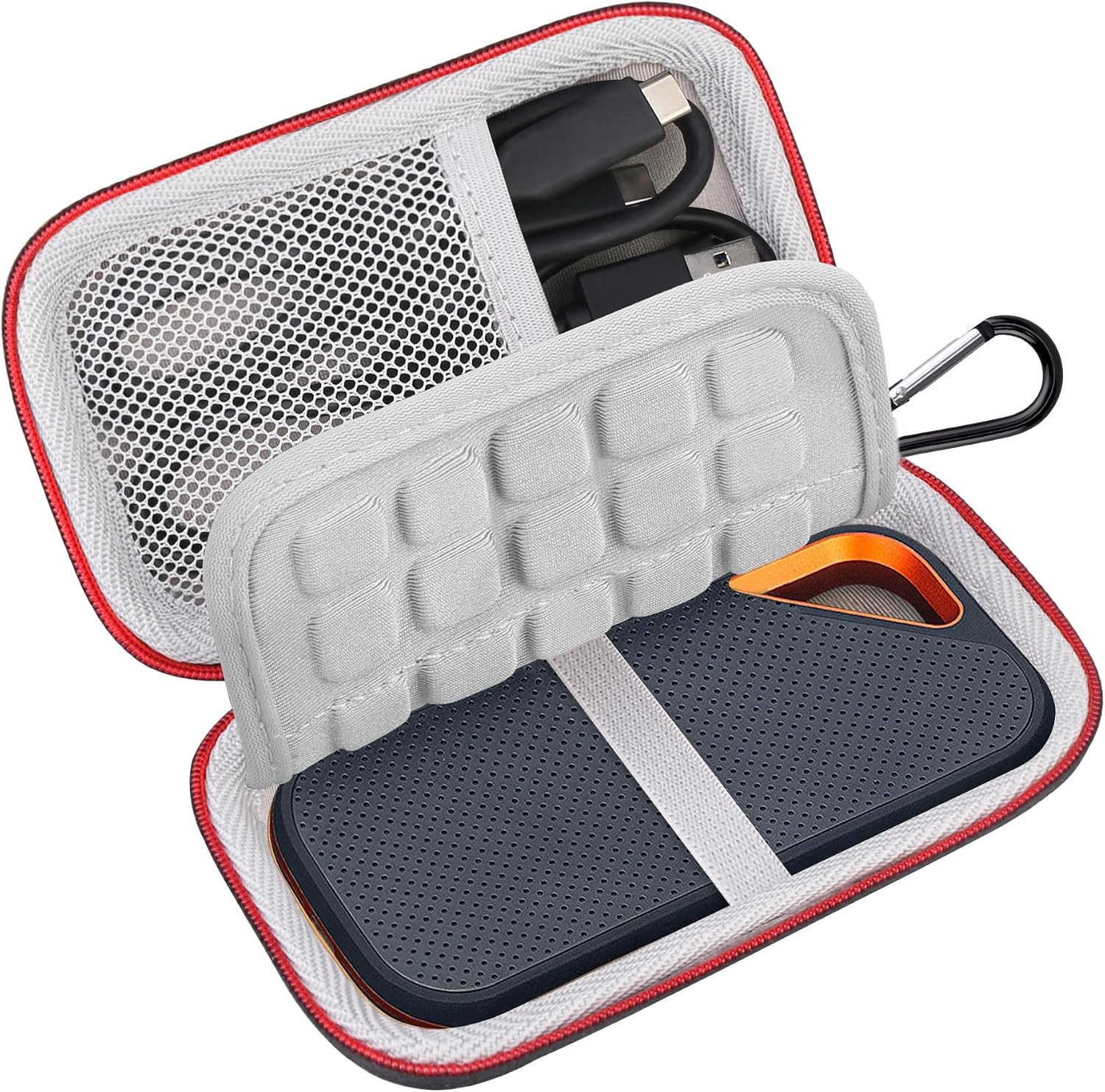 Lacdo Hard Case for Sandisk Extreme Pro/Extreme Portable SSD, Black