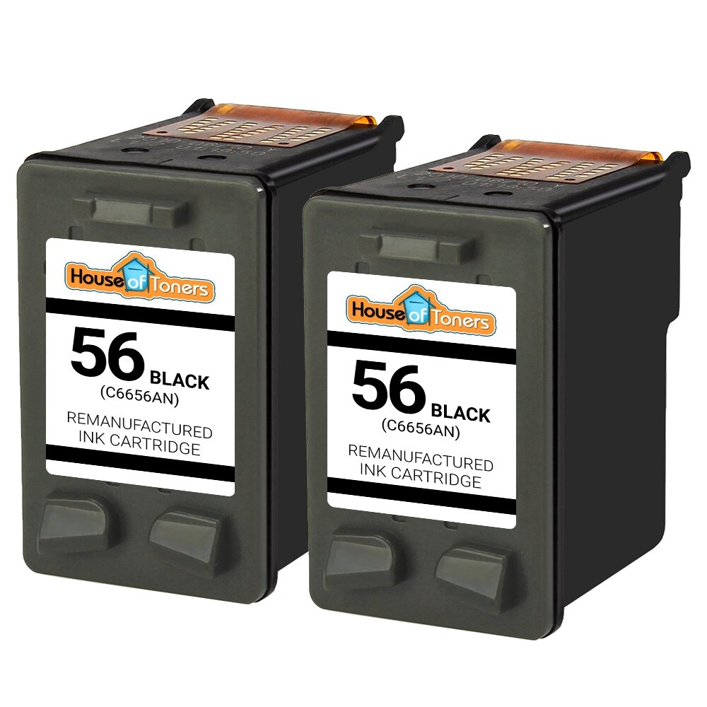 2PK Replaces HP 56 Black Ink Cartridge OfficeJet 4110 4215 5505 5510 5600