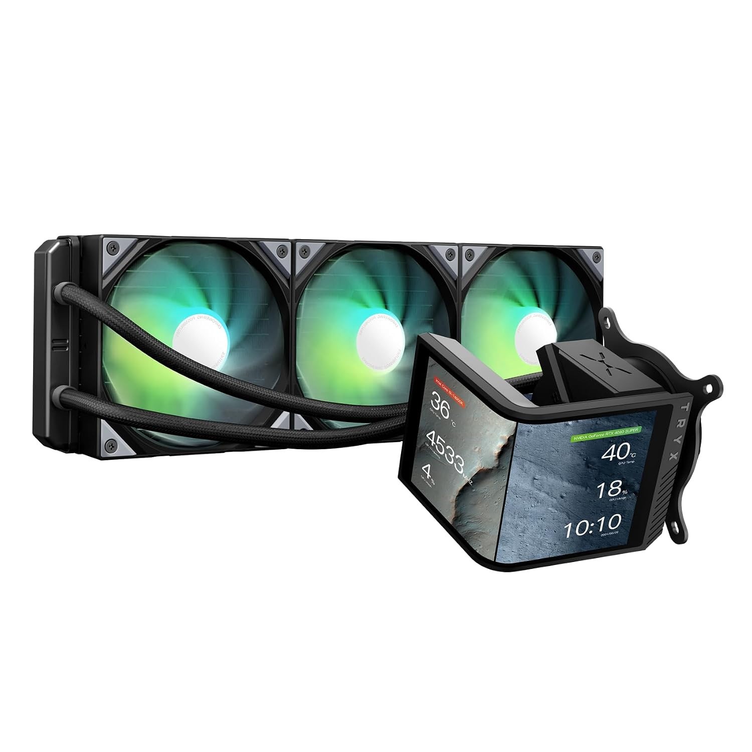 TRYX Panorama SE 360 AIO 6.67" AMOLED Screen CPU Cooler 360mm
