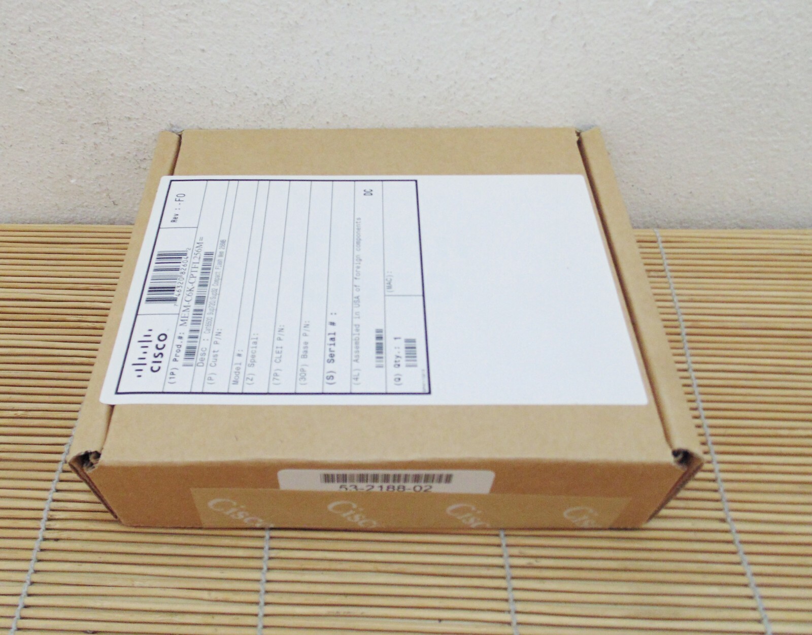 New Cisco MEM-C6K-CPTFL256M 256MB Sup Eng 720 CF Compact Flash New Sealed Box