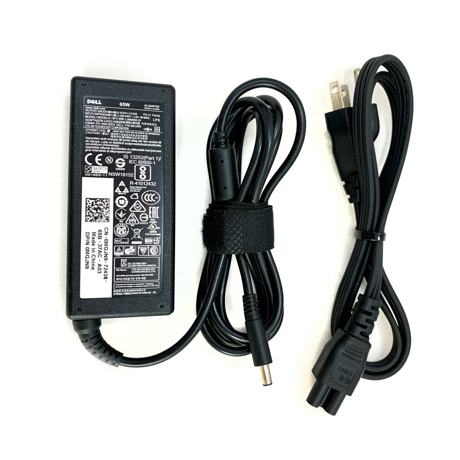 NEW Genuine Dell 19.5V 65Watt AC Adapter DP/N 0G6J41 043NY4 0MGJN9 0GG2W