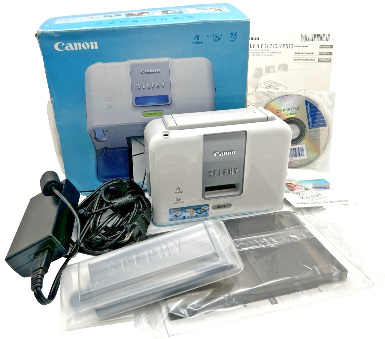 CANON SELPHY CP510 COMPACT THERMAL PHOTO PRINTER OPEN BOX (a)