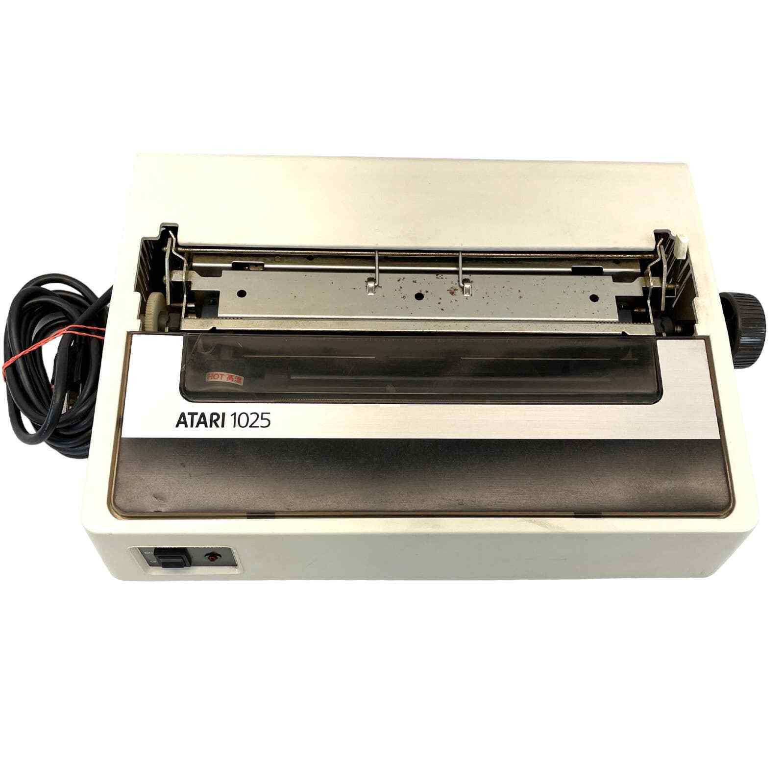 Vintage 1982 Atari 1025 Dot Matrix Printer with Dry Ribbon - Powers On Untested