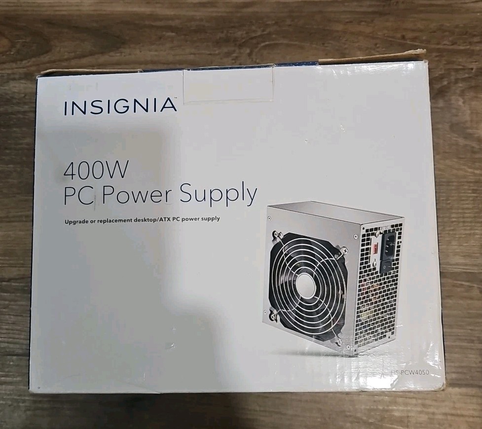 Insignia 400W ATX PC Power Supply NS-PCW4050 For ATX/desktop PCs + Wires