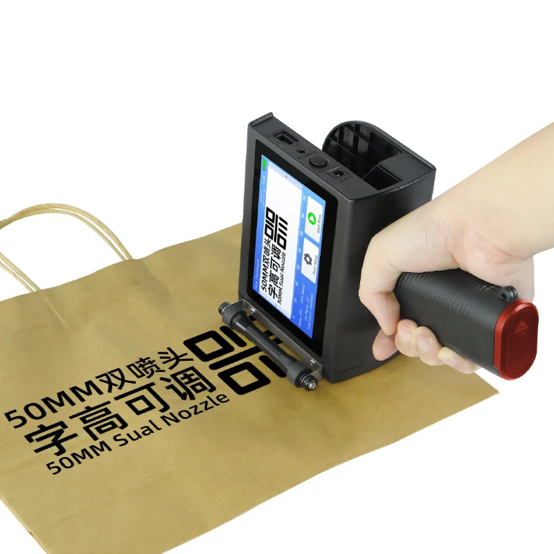 50mm Expiration Date Batch Barcode Multi-Language Handheld Inkjet Printer
