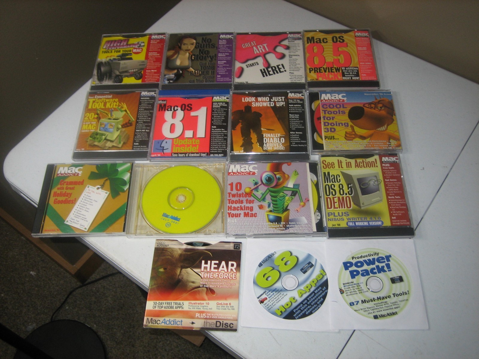 Lot of 15 Vintage MacAddict CD-ROM the Disc 1996, 97, 98, 99, 01, 02, 06