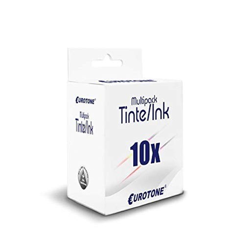 Eurotone 10x Inkjet Color Ink Cartridge Compatible with Lexmark 200XL