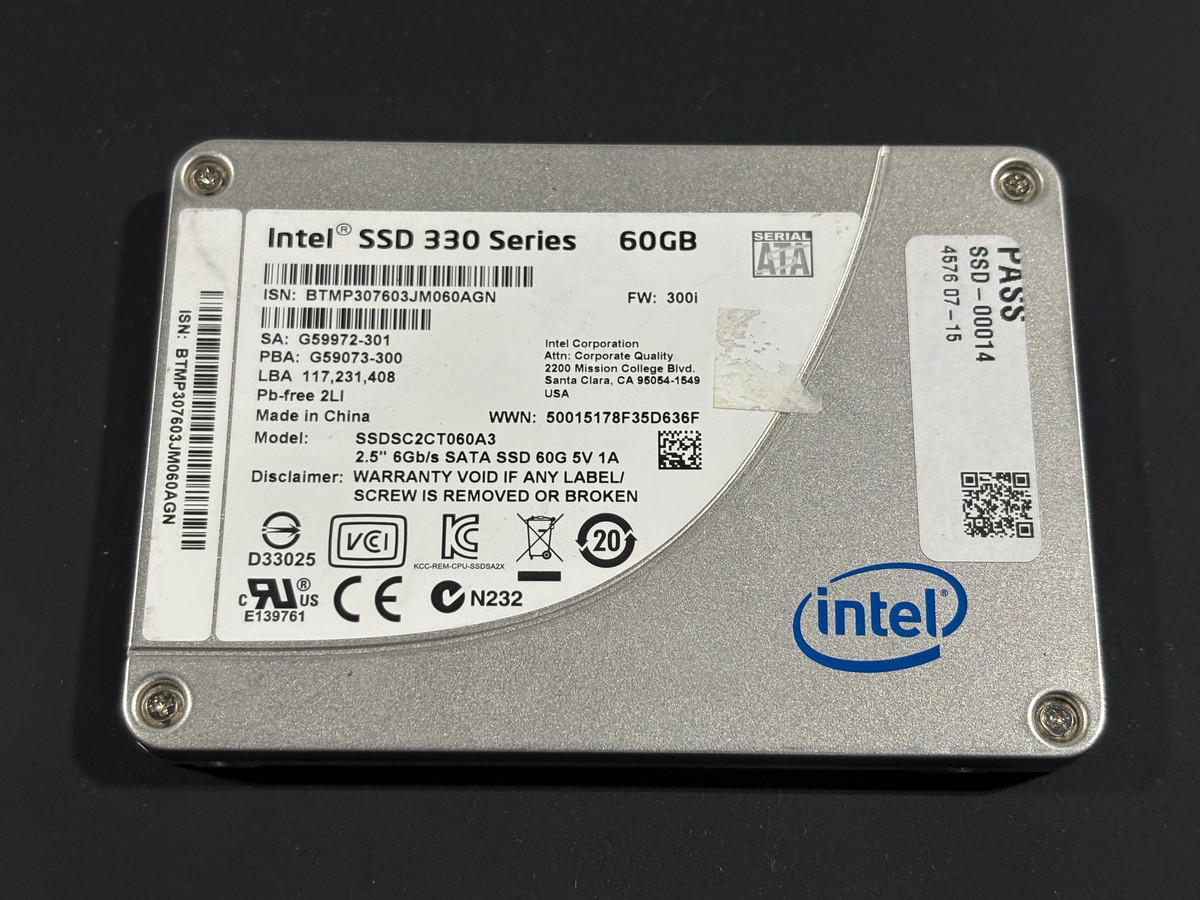 Intel SSD 330 Series 60GB