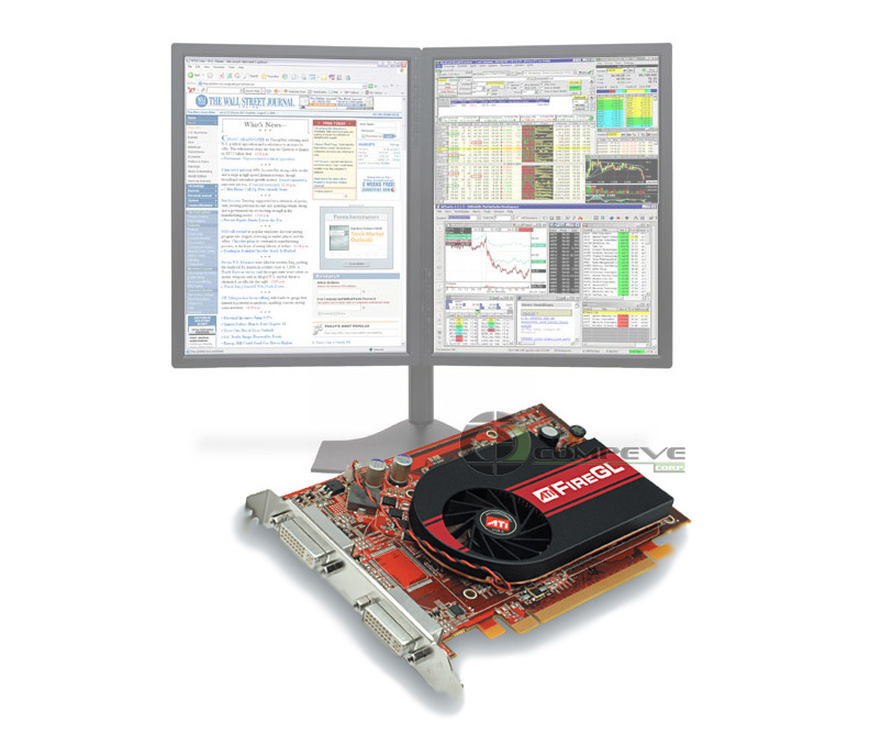 ATI FireGL V3300 PCI-Express x16 128MB GDDR2 Dual 400MHz 412831-001 413106-001