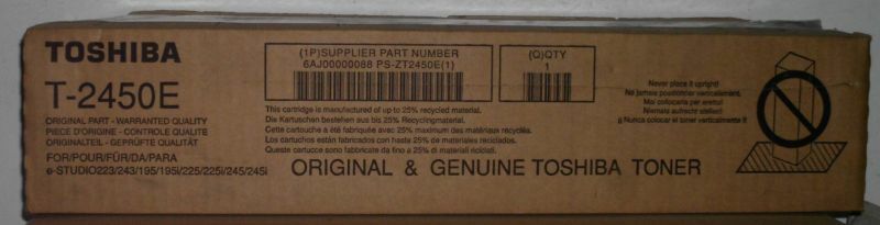 Toshiba Toner T-2450e BLACK for e-Studio 195 223 225 243 245 Box C