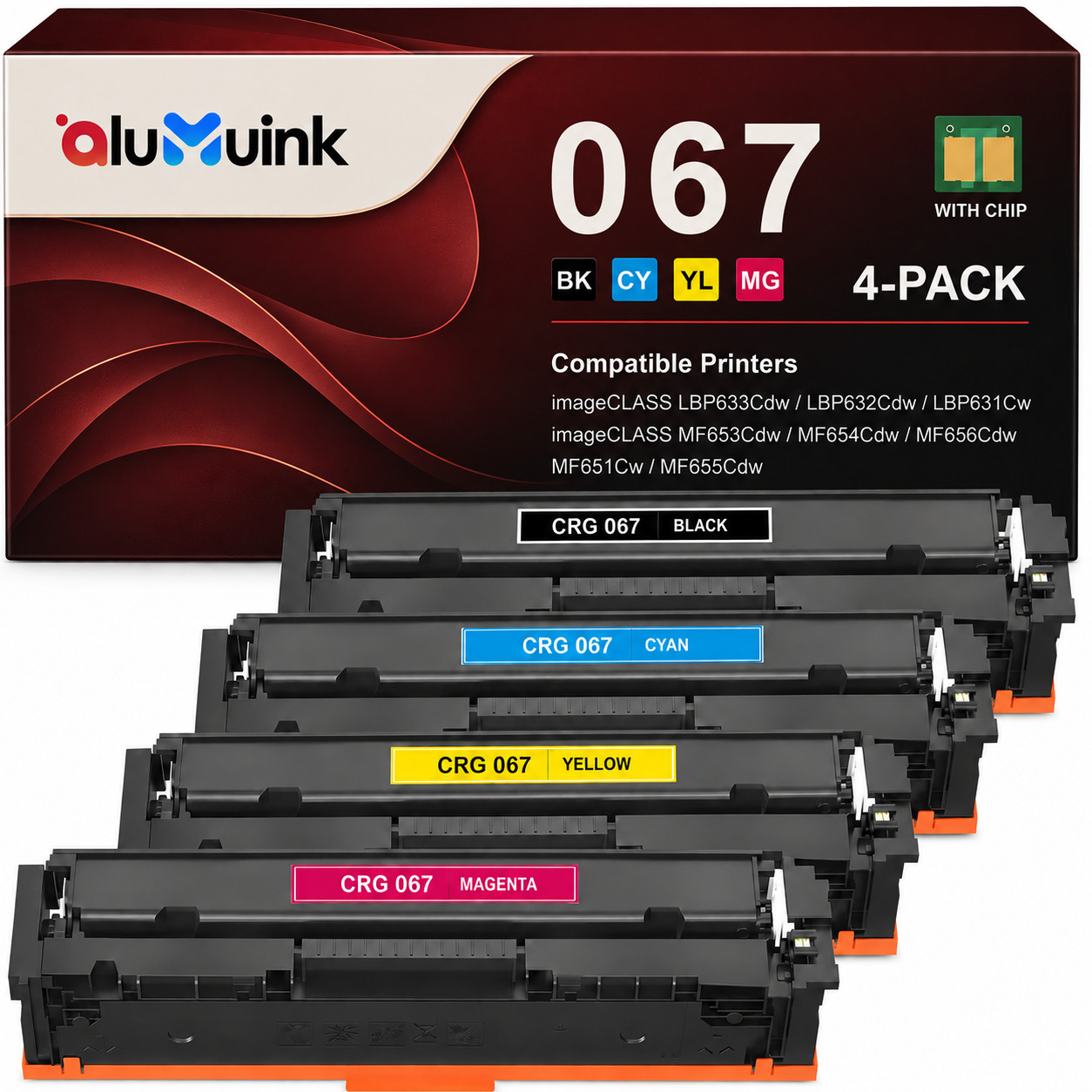 067 Toner Cartridge Compatible for  MF654Cdw MF650C LBP632Cdw MF652Cw LBP633Cdw
