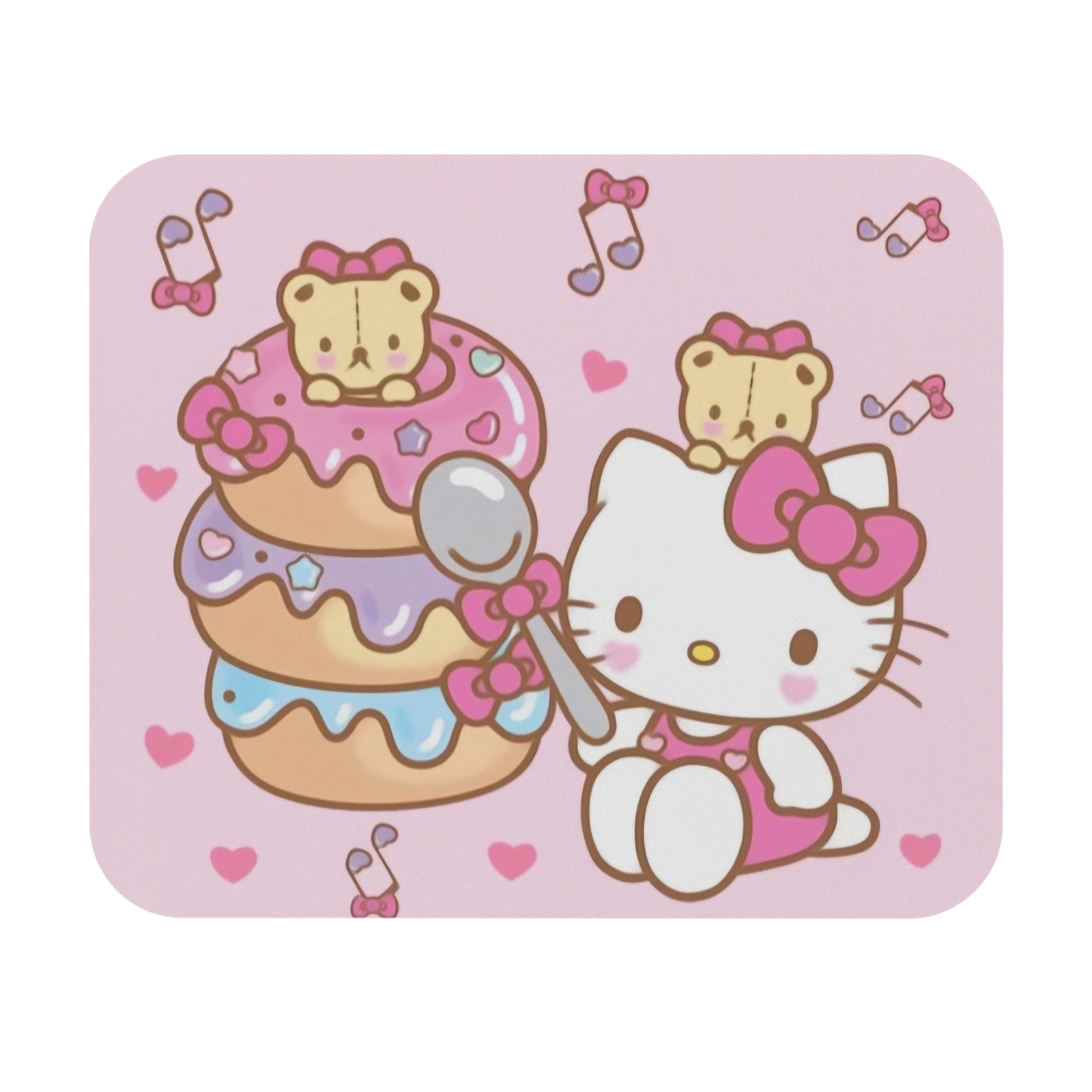 HELLO KITTY DONUTS CUSTOM MOUSEPAD NON-SLIP CLASSIC CARTOON