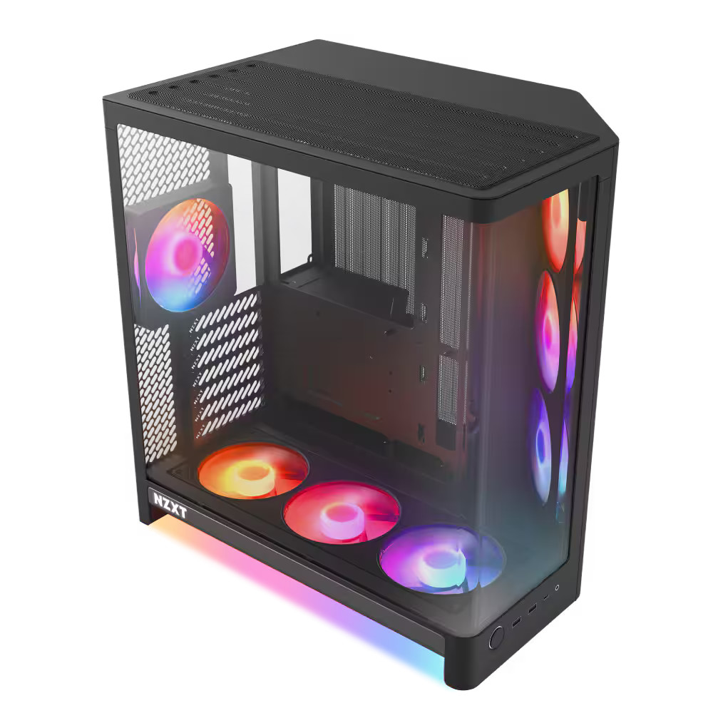 NZXT - H6 RGB+ (2026) - ATX Dual-Chamber PC Case with Pre-Installed RGB Fans ...