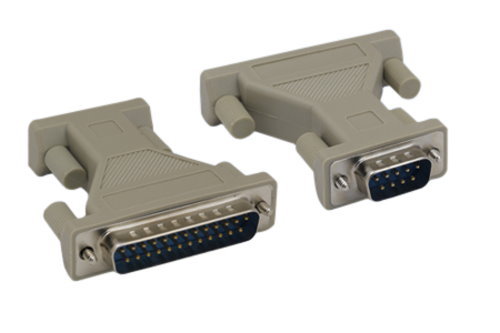 DB9 DB25 Male Female M/M M/F F/F RS232 Molded Adapter Peripheral/Printer Coupler