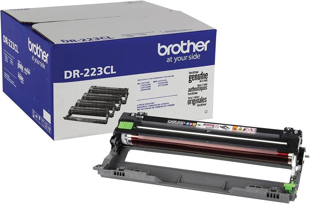 Brother Genuine -Drum Unit, DR223CL, Seamless Integration,Black
