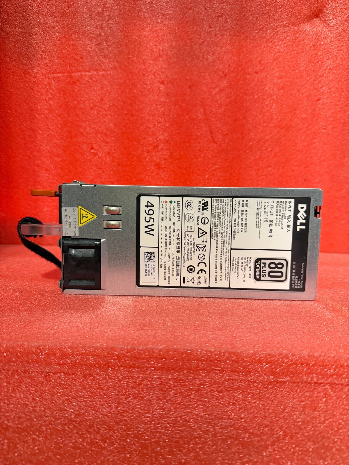 Dell PowerEdge 495W 80 Plus Platinum Power Supply 0N24MJ 03GHW3