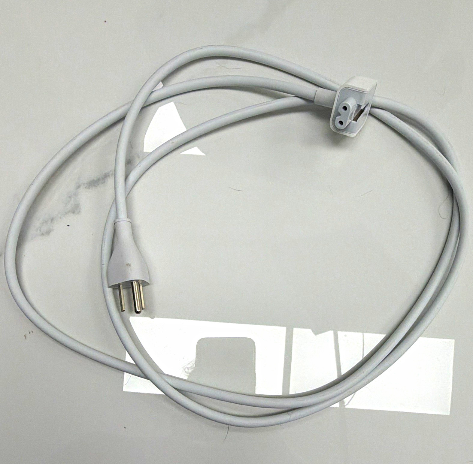Gray Polarized Power Cable 2-Prong Plug to 2-Pin Connector, Universal
