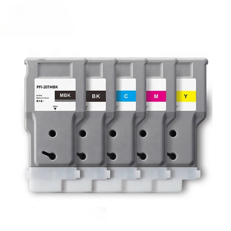 5*300ML PFI-207 Compatible Ink Cartridge For Canon IPF680 IPF685 780 785 IPF780