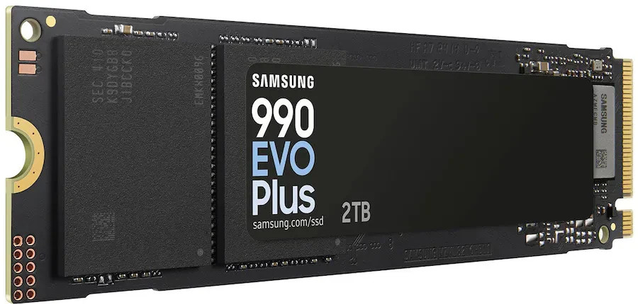 Samsung - 990 EVO PLUS SSD 2TB, PCIe Gen 4x4 | 5x2 M.2 2280, Up to 7,250 MB/s