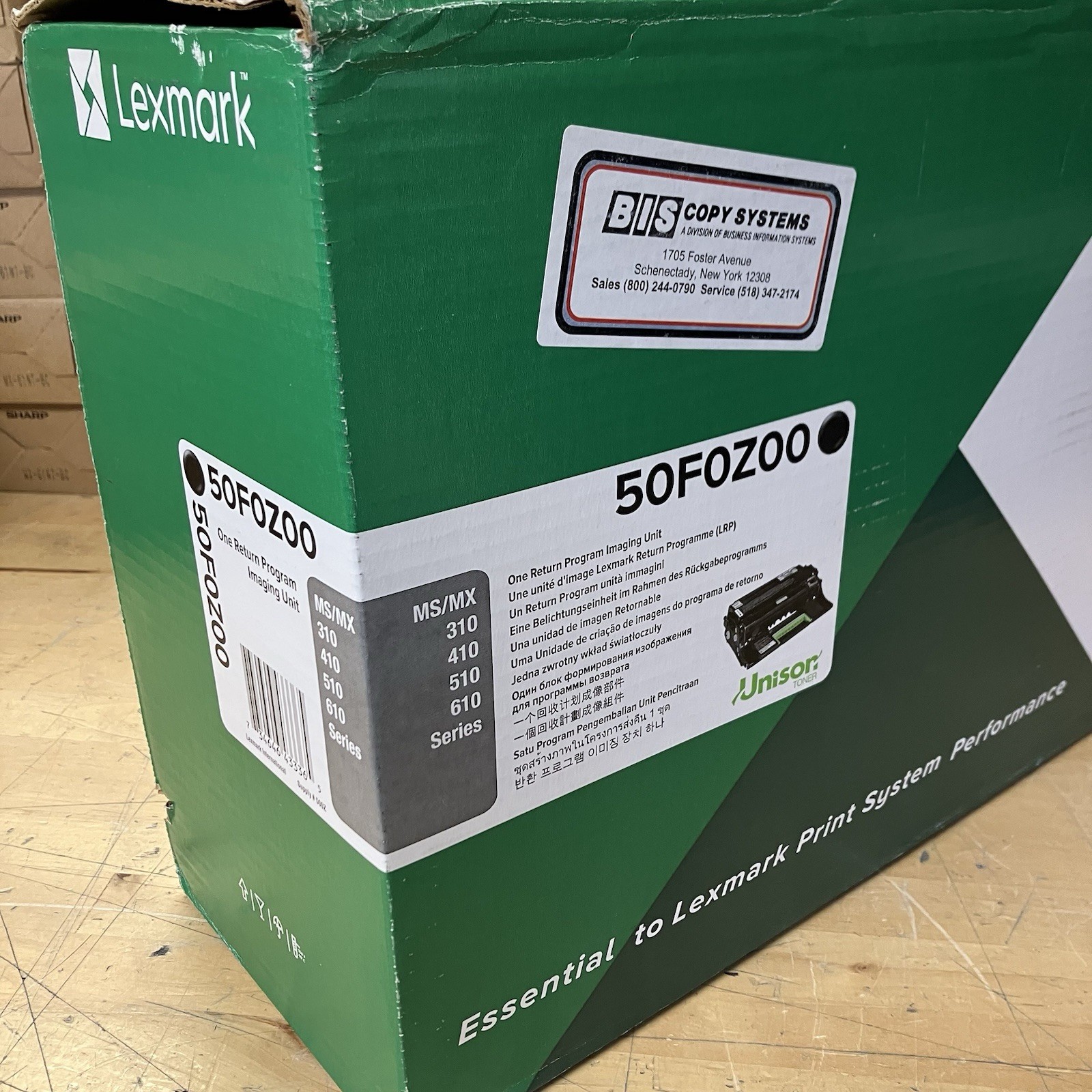Genuine OEM Lexmark 500Z 50F0Z00 Black Return Program Imaging Unit 60K