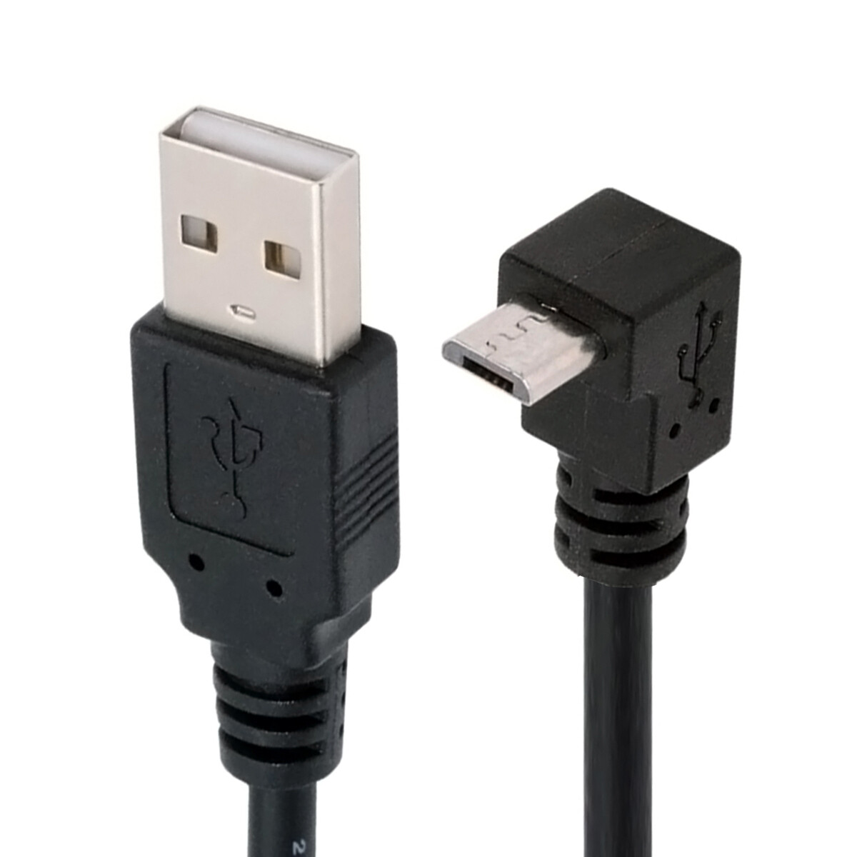 USB2.0 Micro USB 5Pin Charge Data Transfer 90 Degree Angled Extension Cable