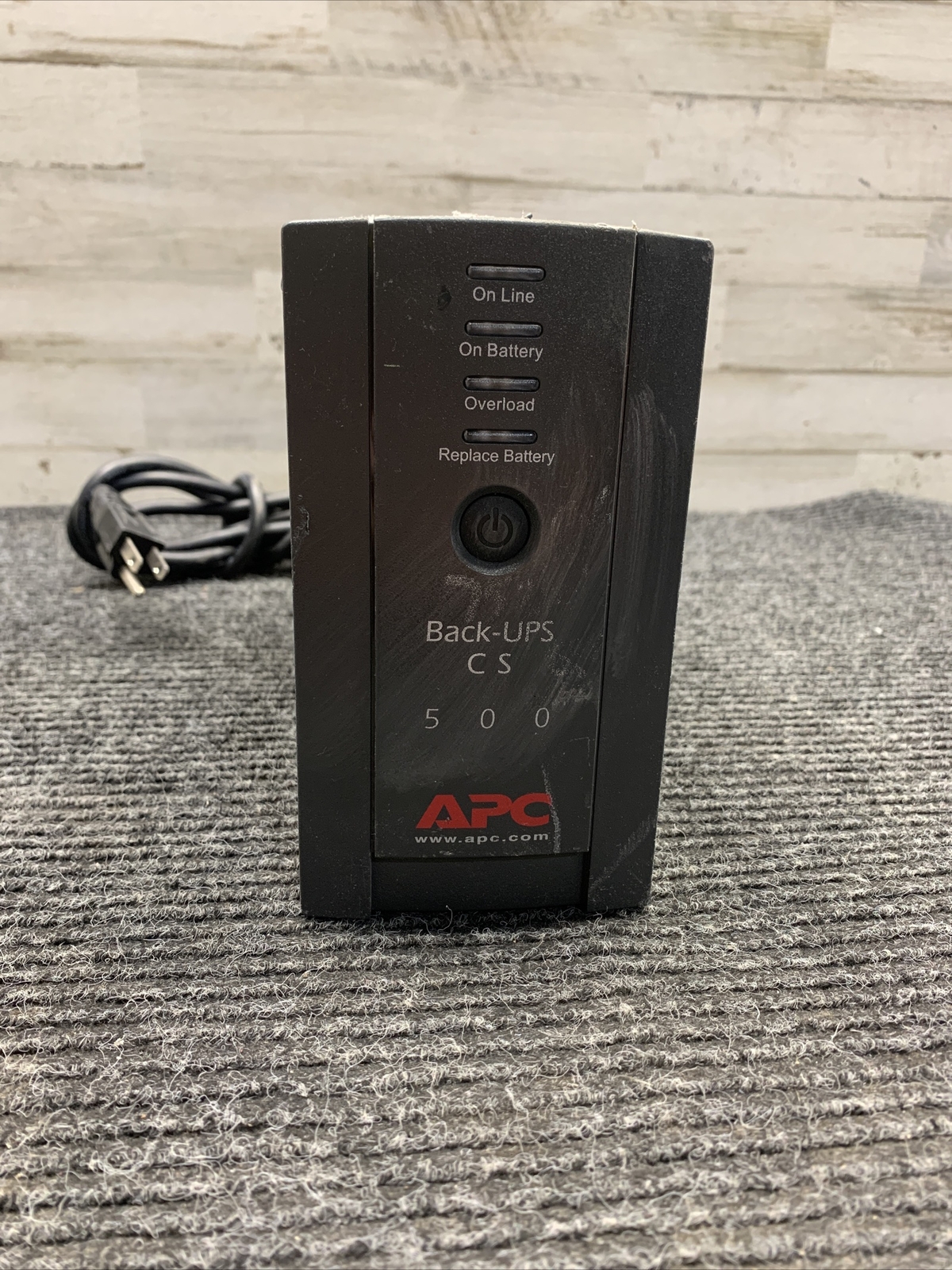 Used APC Back-UPS CS 500  Tower UPS BK500LK No Battery