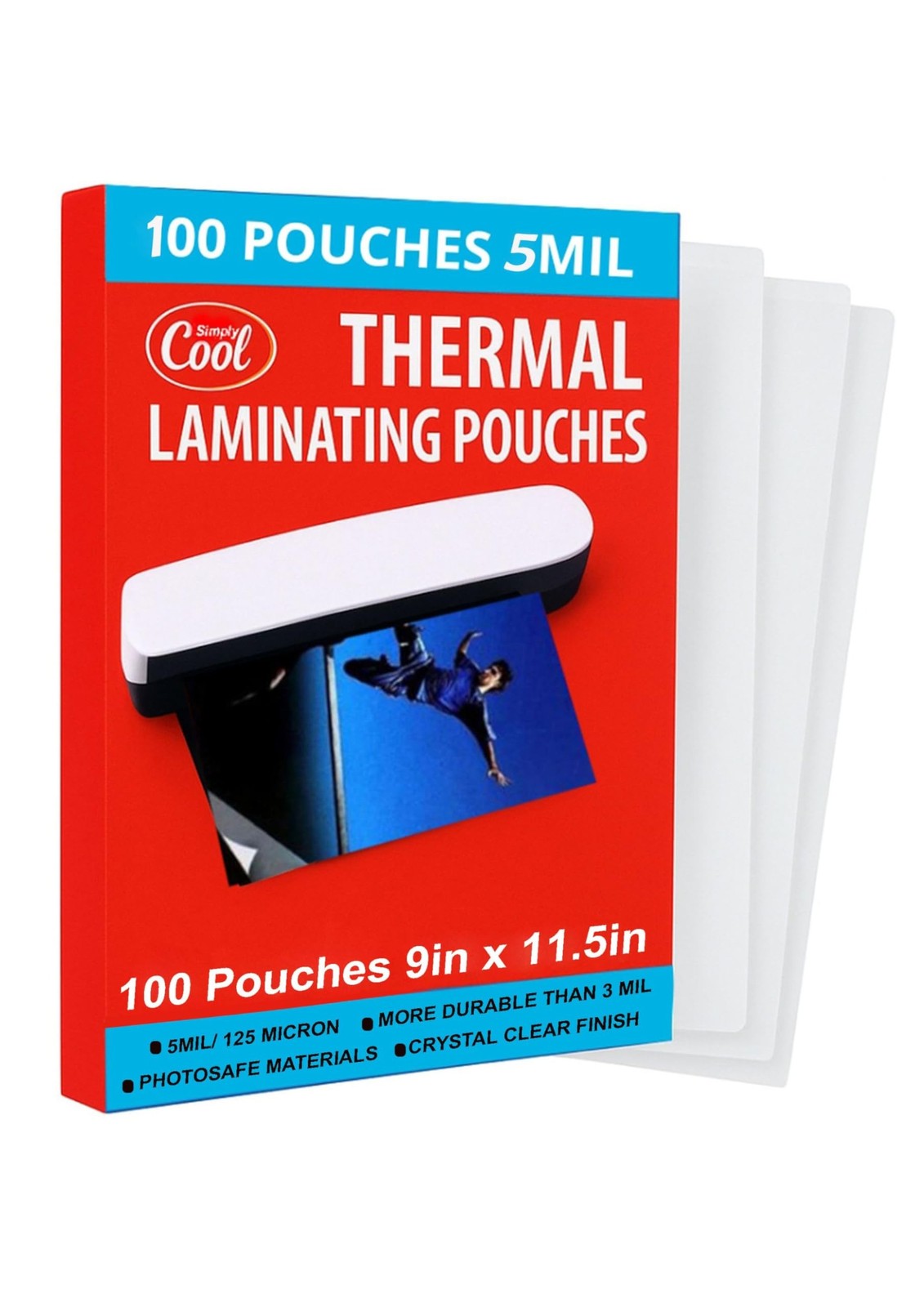 5MIL Thermal Laminating Sheets (100 Count) 9x11.5 inch, Letter Size Dry-Erase...