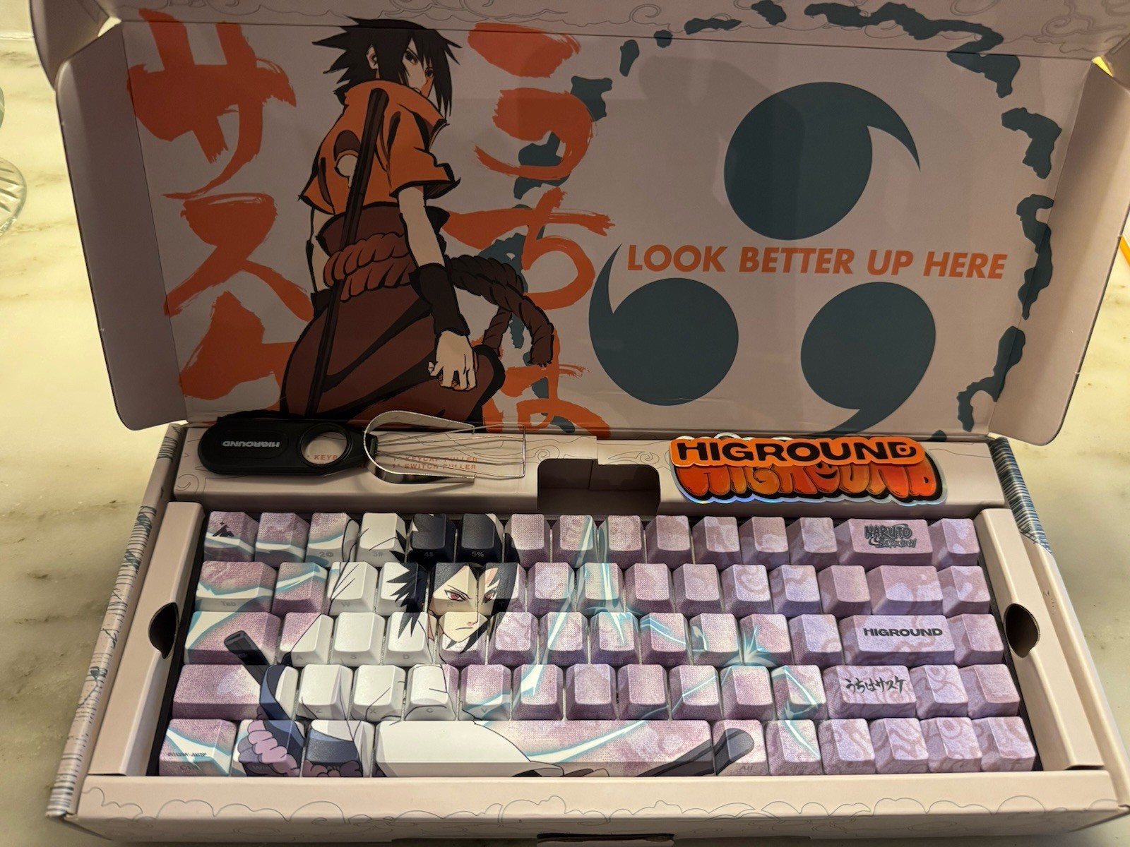 Higround x Naruto Basecamp 65 Sasuke Uchiha Limited Edition Gaming Keyboard