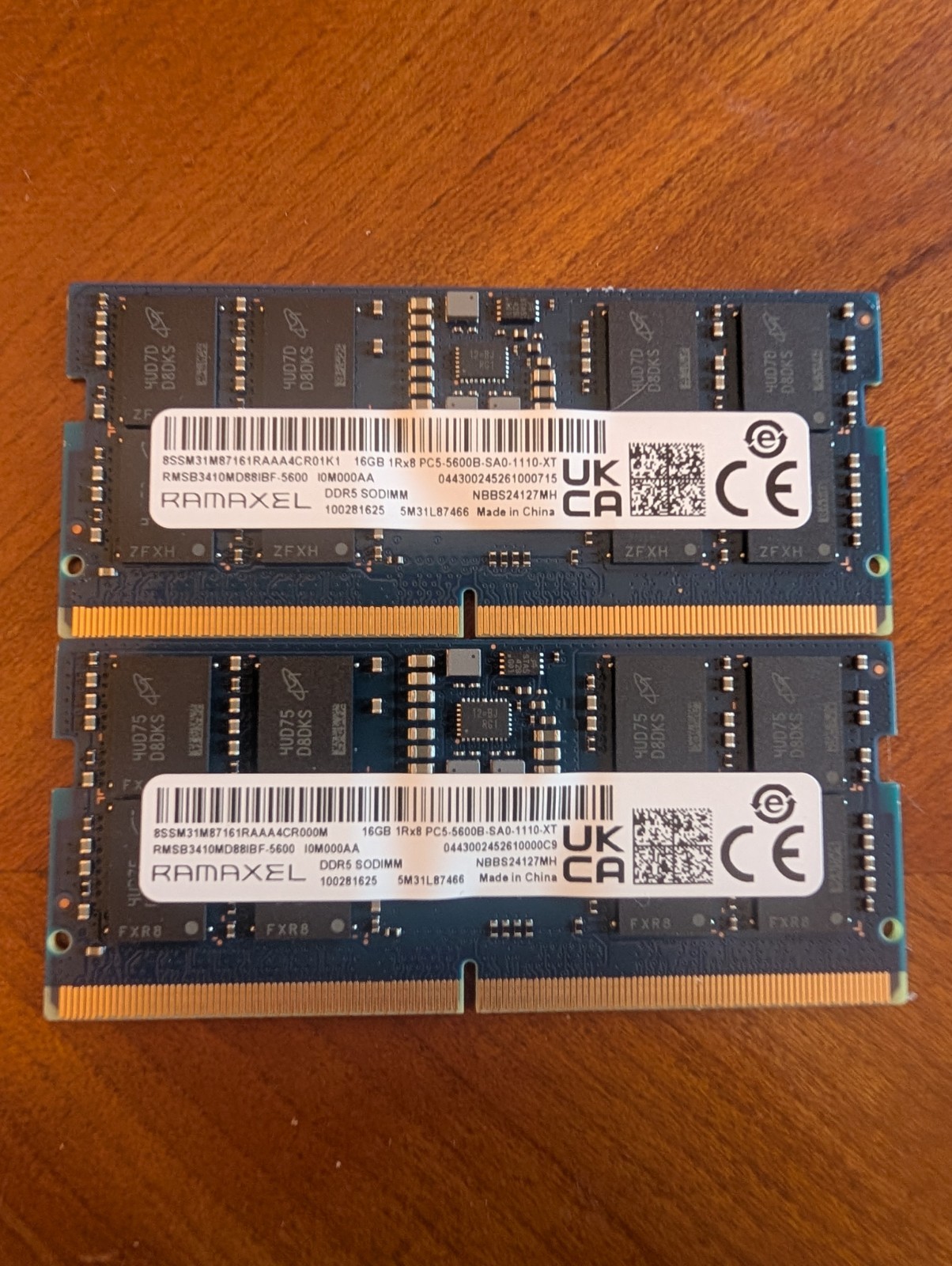 RAMAXEL 32GB (2X16GB) DDR5-5600 SODIMM LAPTOP MEMORY RAM PC5-44800 -Fully Tested