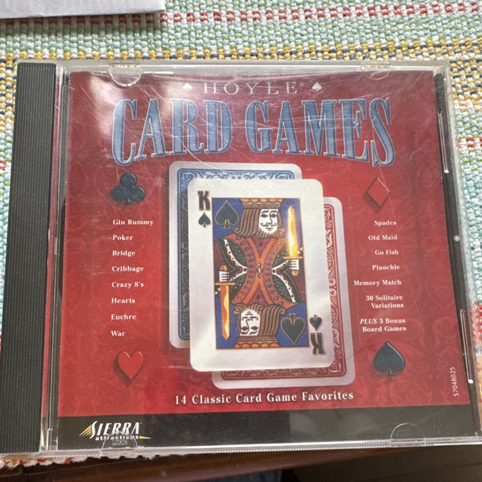 Sierra Attractions Hoyle Card Games CD 1998 PC Software   & Classic Board Games 
