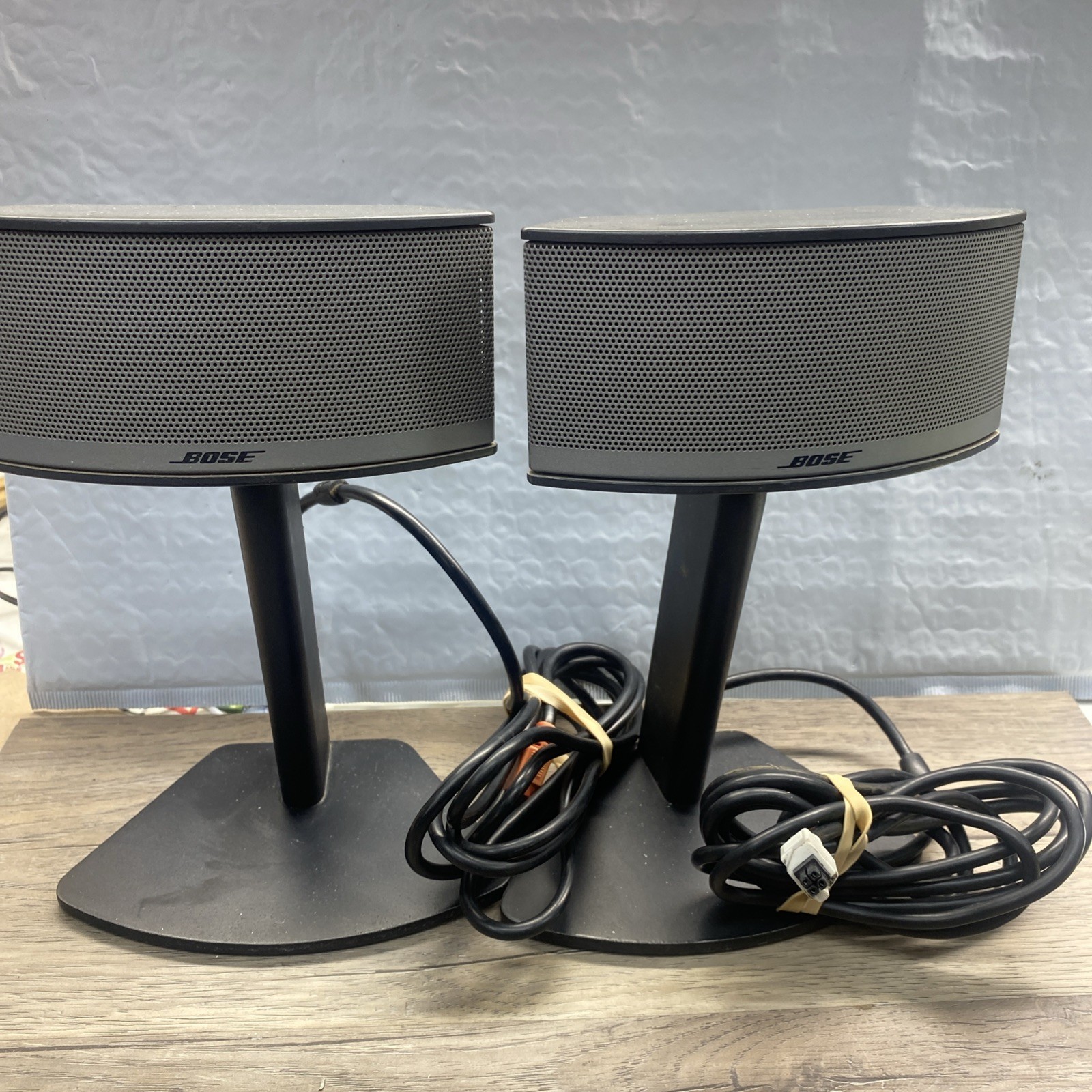 Genuine Bose Companion 5 Multimedia Computer Speakers w/ Stands Left Right 4 Pin