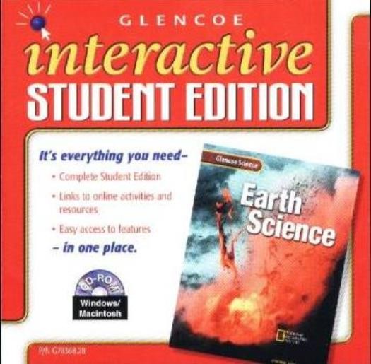 Glencoe Earth Science Interactive Student Edition PC MAC CD geological learning
