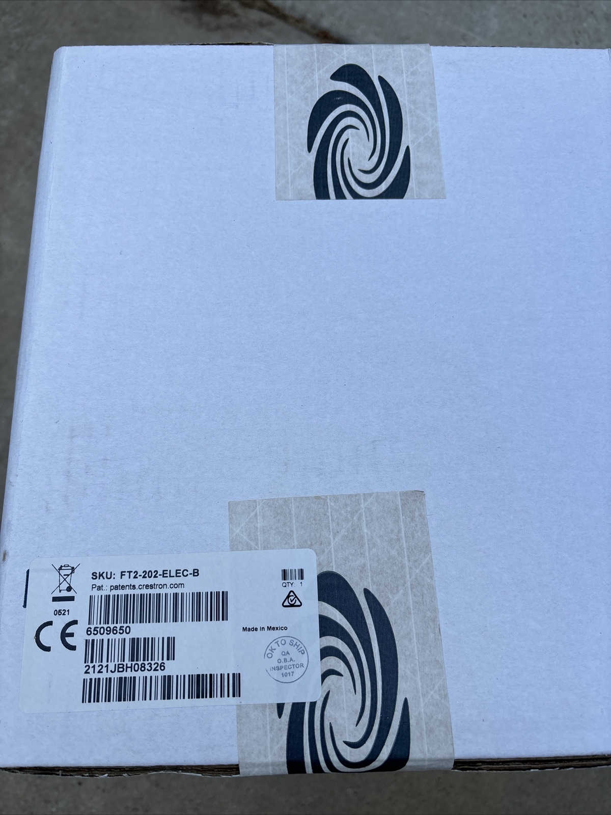 Crestron FT2-202-ELEC-B FlipTop FT2 Series Cable Management System 6509650 - New