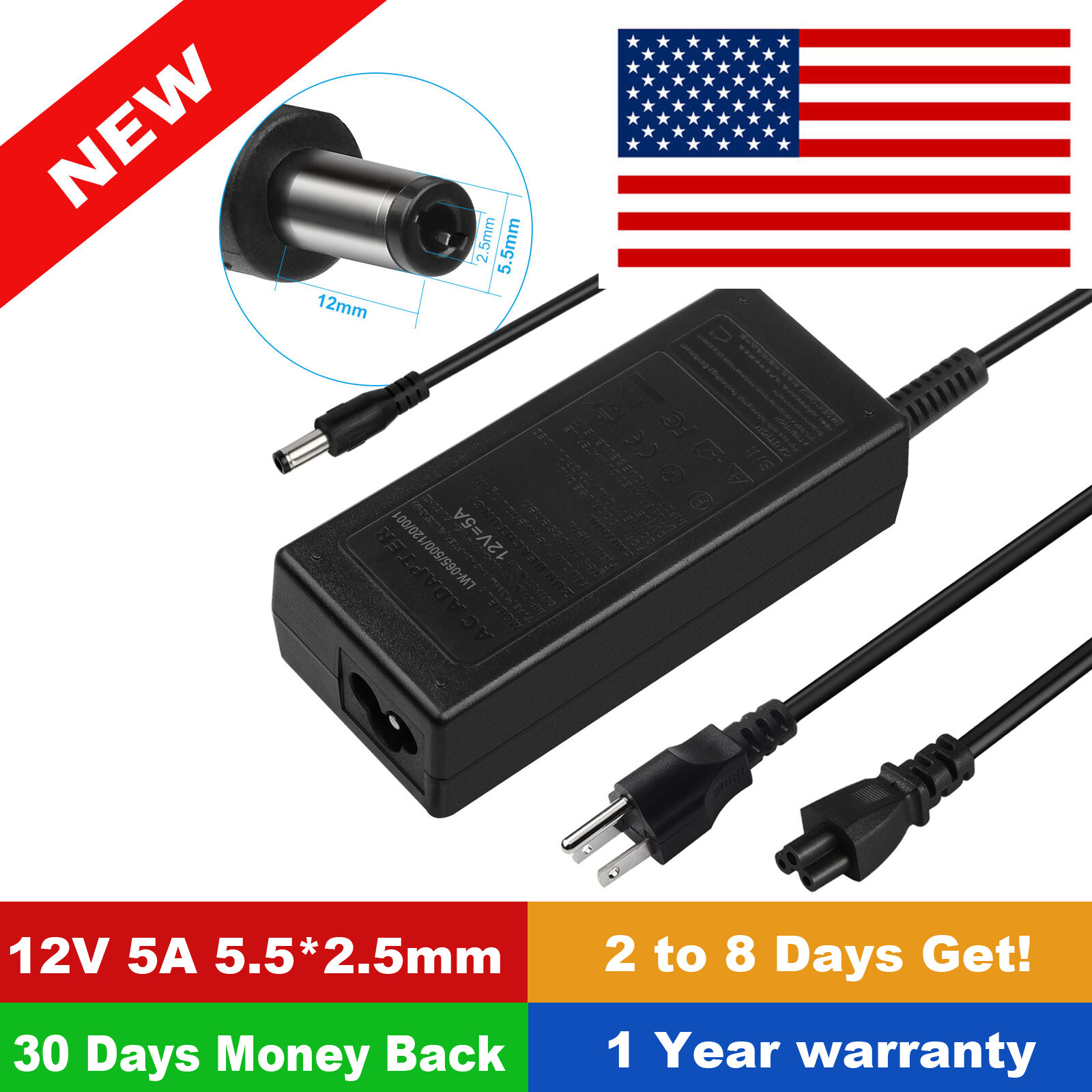 New AC/DC Adapter For Maxtor 3200 Personal Storage Charger Power Supply Cord PSU