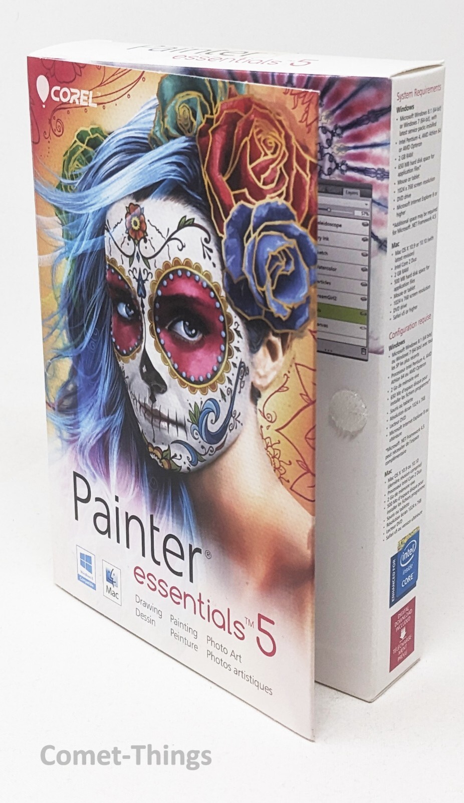 Corel Painter Essentials 5 - Windows 7/8.1 MAC 10.9/10.10 DVD NEW 