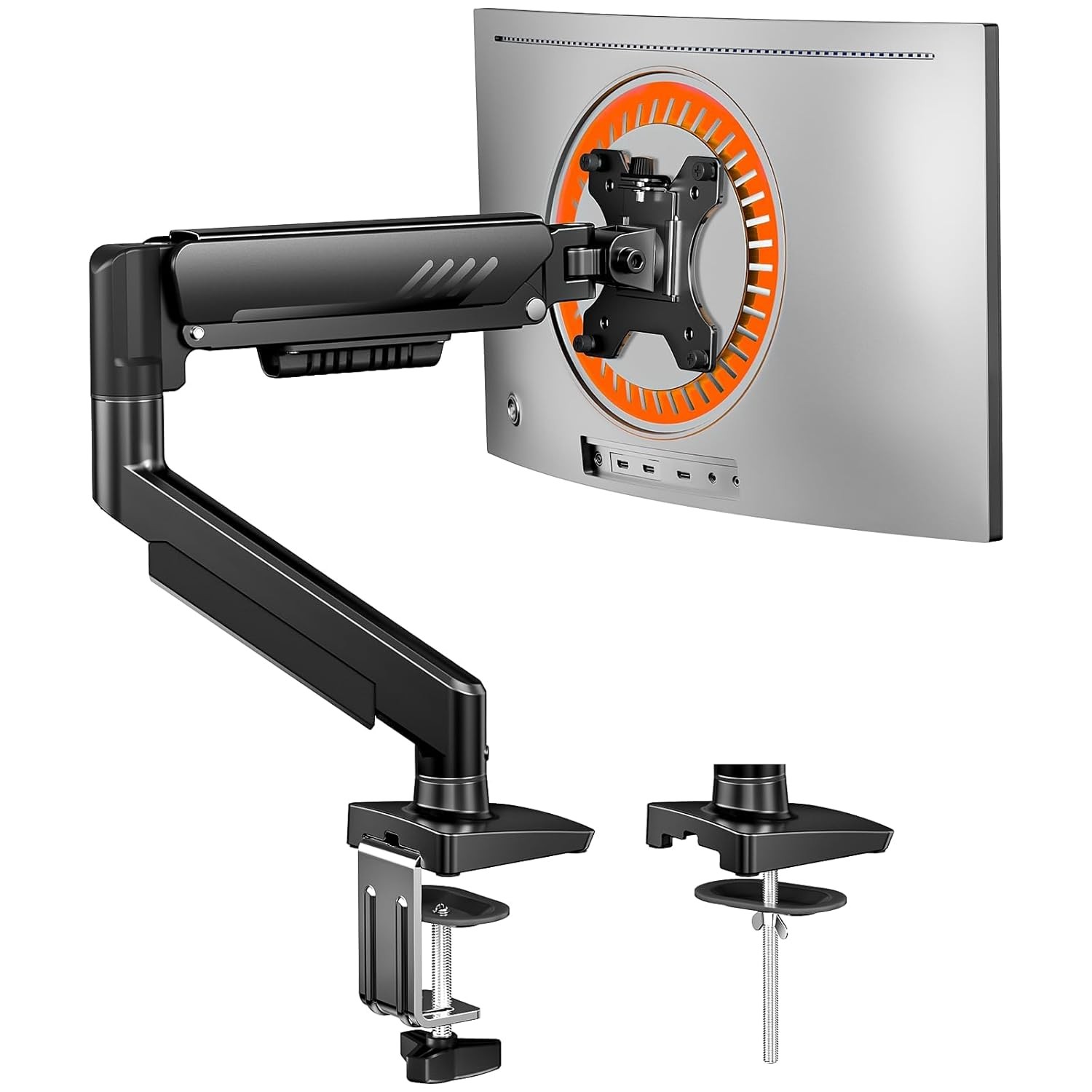 Fully Adjustable Single Monitor Arm Mount for 13-34 Inch Screens Desk Mount