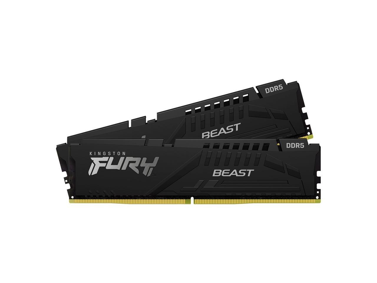 Kingston FURY Beast 32GB (2 x 16GB) DDR5 6000 (PC5 48000) Memory (Desktop