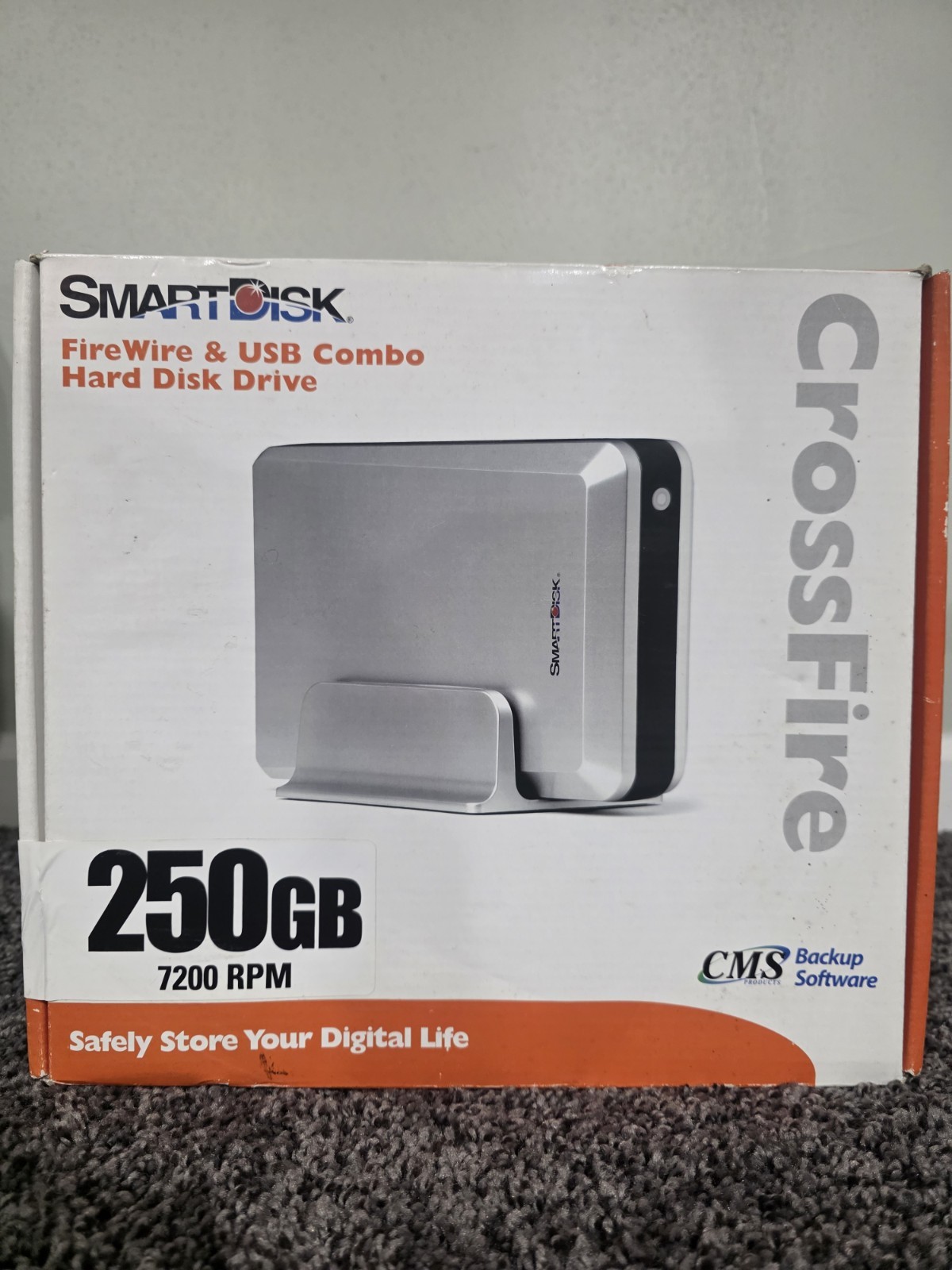 Smart Disk Crossfire FireWire USB Hard Drive  250 GB 7200 RPM NOS NEW SEALED