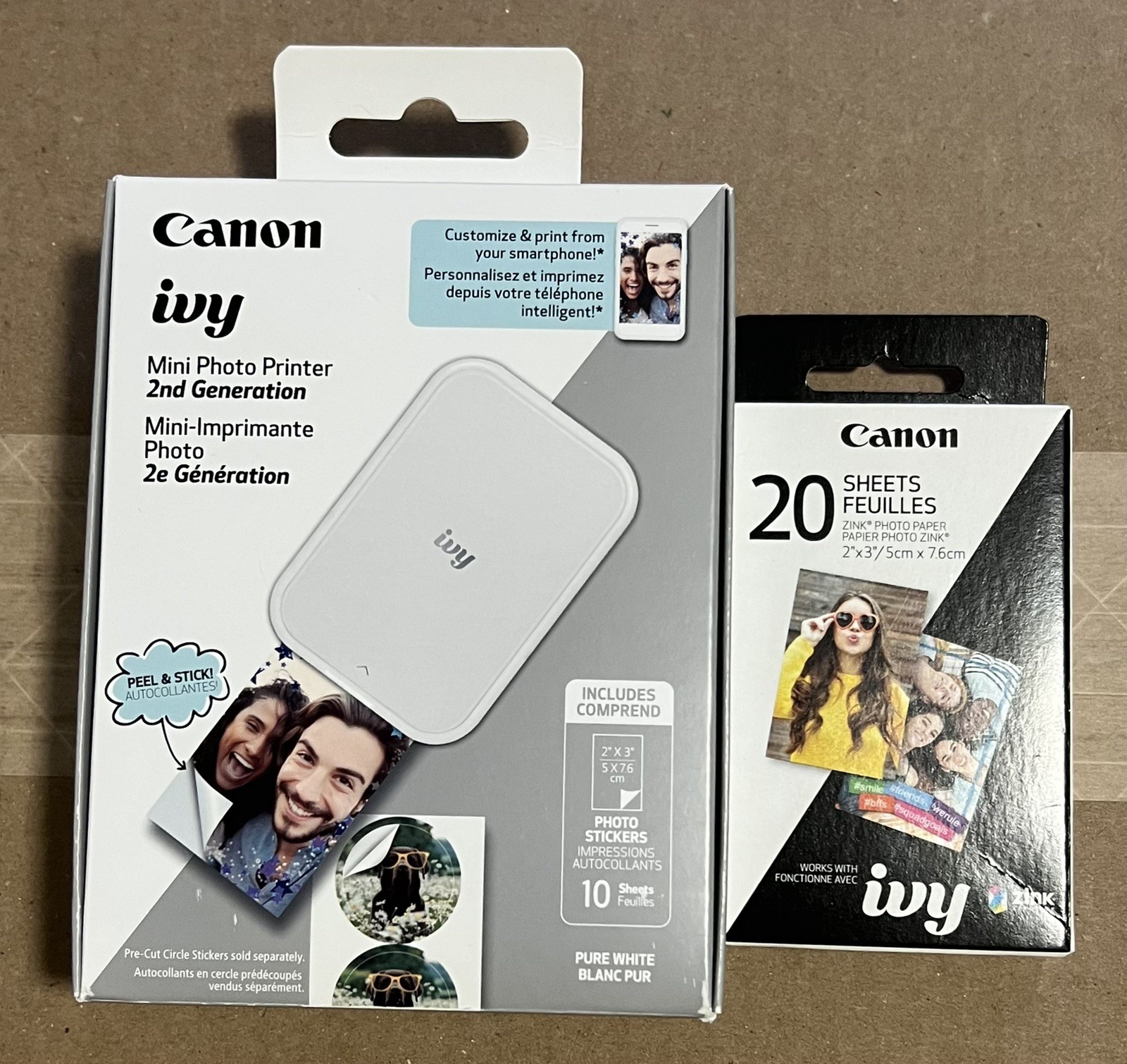 Canon IVY 2 Mini Wireless Photo Printer - White