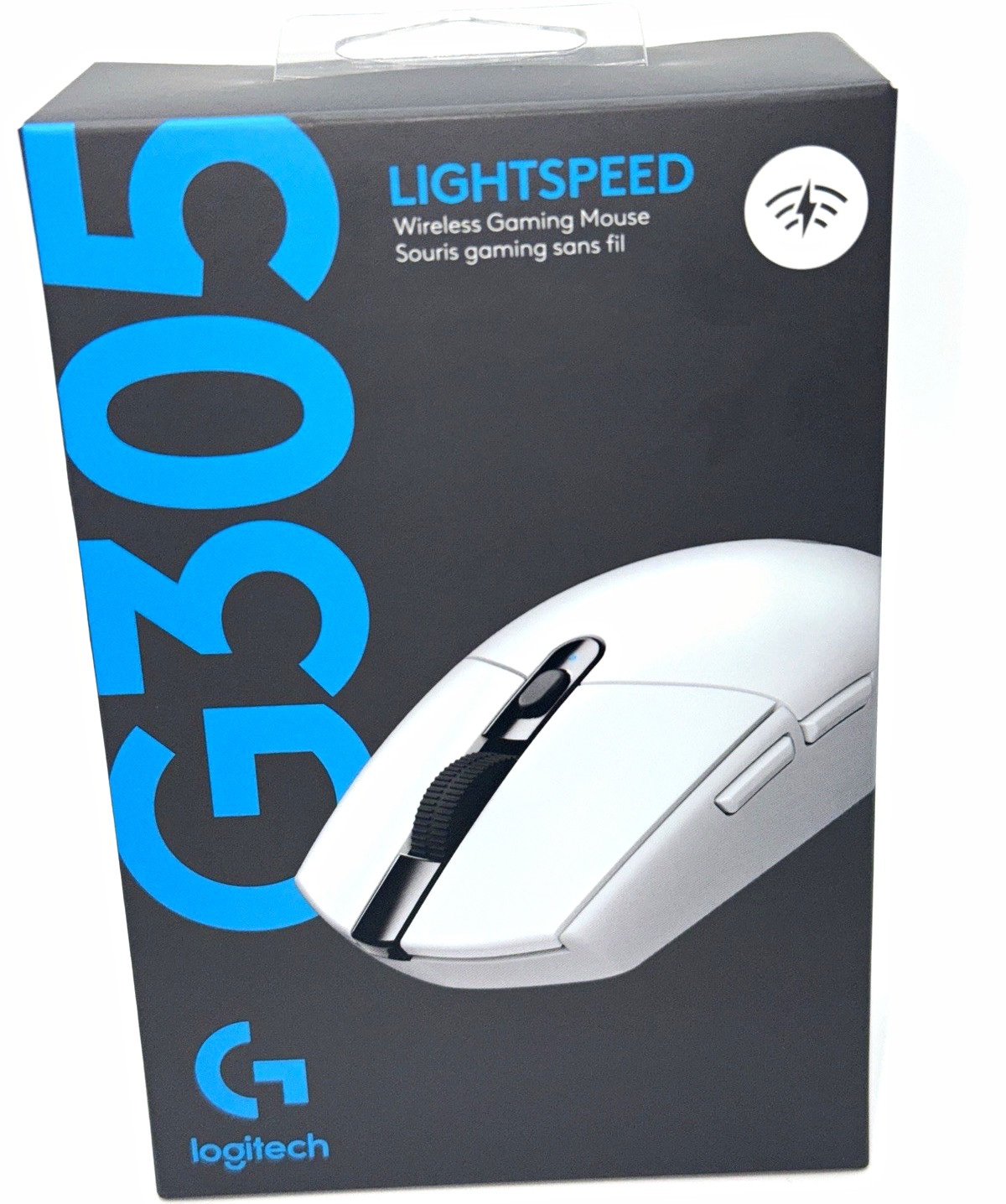 Logitech G305 LIGHTSPEED Wireless Gaming Mouse, Optical 12000 DPI White 6Btn