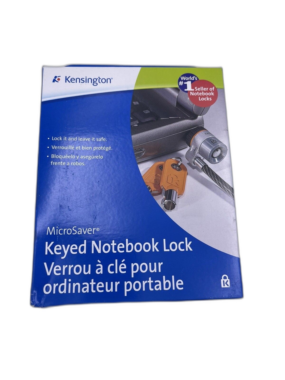 Vintage Kensington Lock MicroSaver Notebook Laptop Security Cable w/ Key