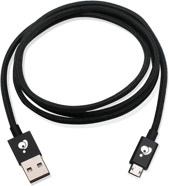 2 PK- IOGEAR Charge & Sync Flip Pro, Reversible USB to Micro USB Cable, 3.3 Feet