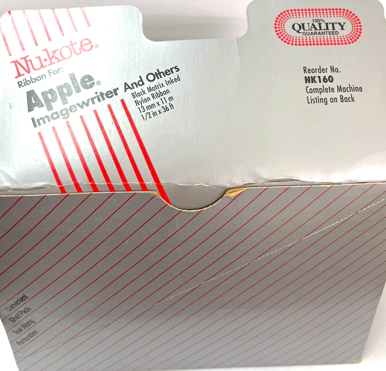 4 New Nu-Kote Black Matrix Inked Nylon Ribbons, each 13 mm x 11 m 1/2" x 36'