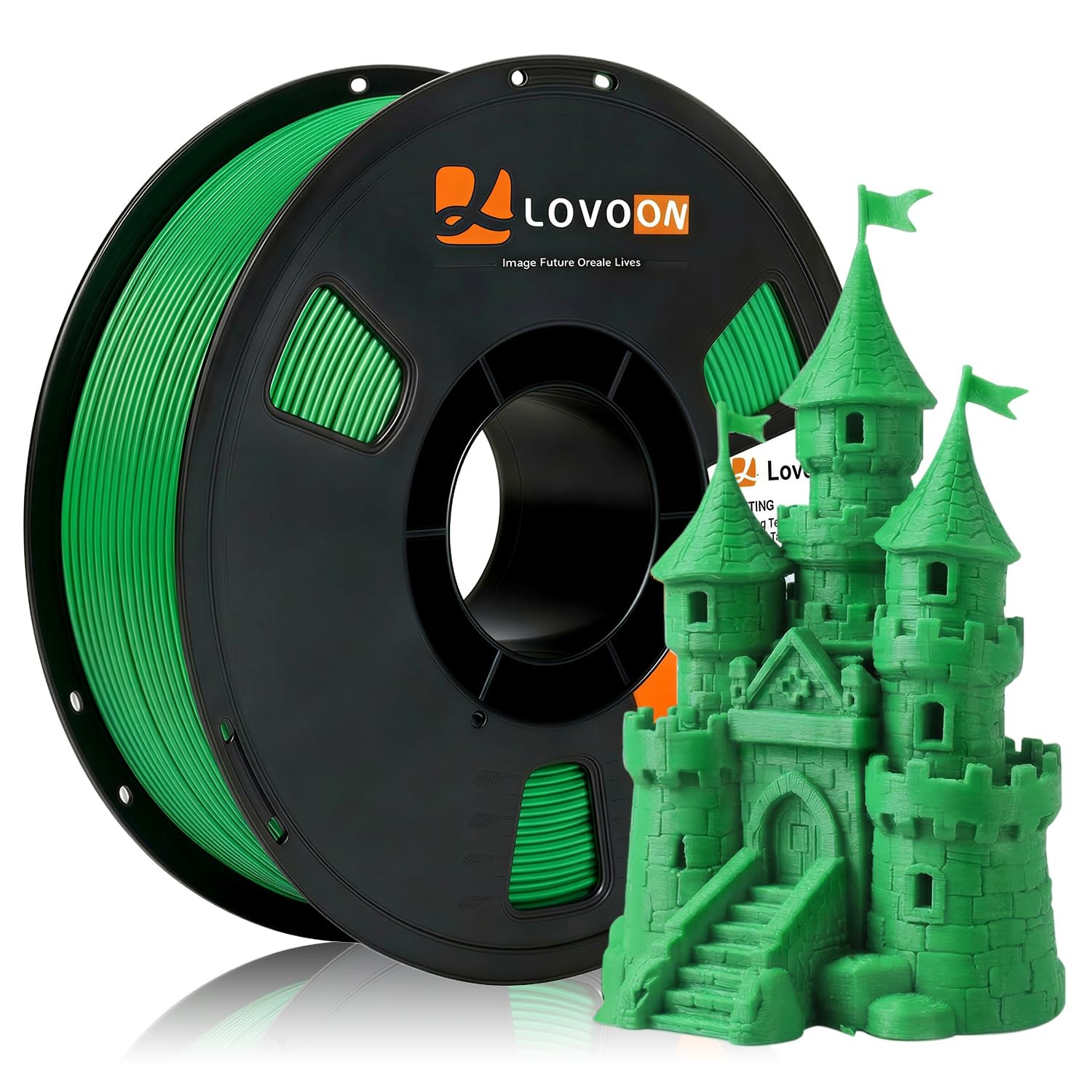 LOVOON PLA 3D Printer Filament 1.75mm, Dimensional Accuracy +/- 0.02 mm, Neat...