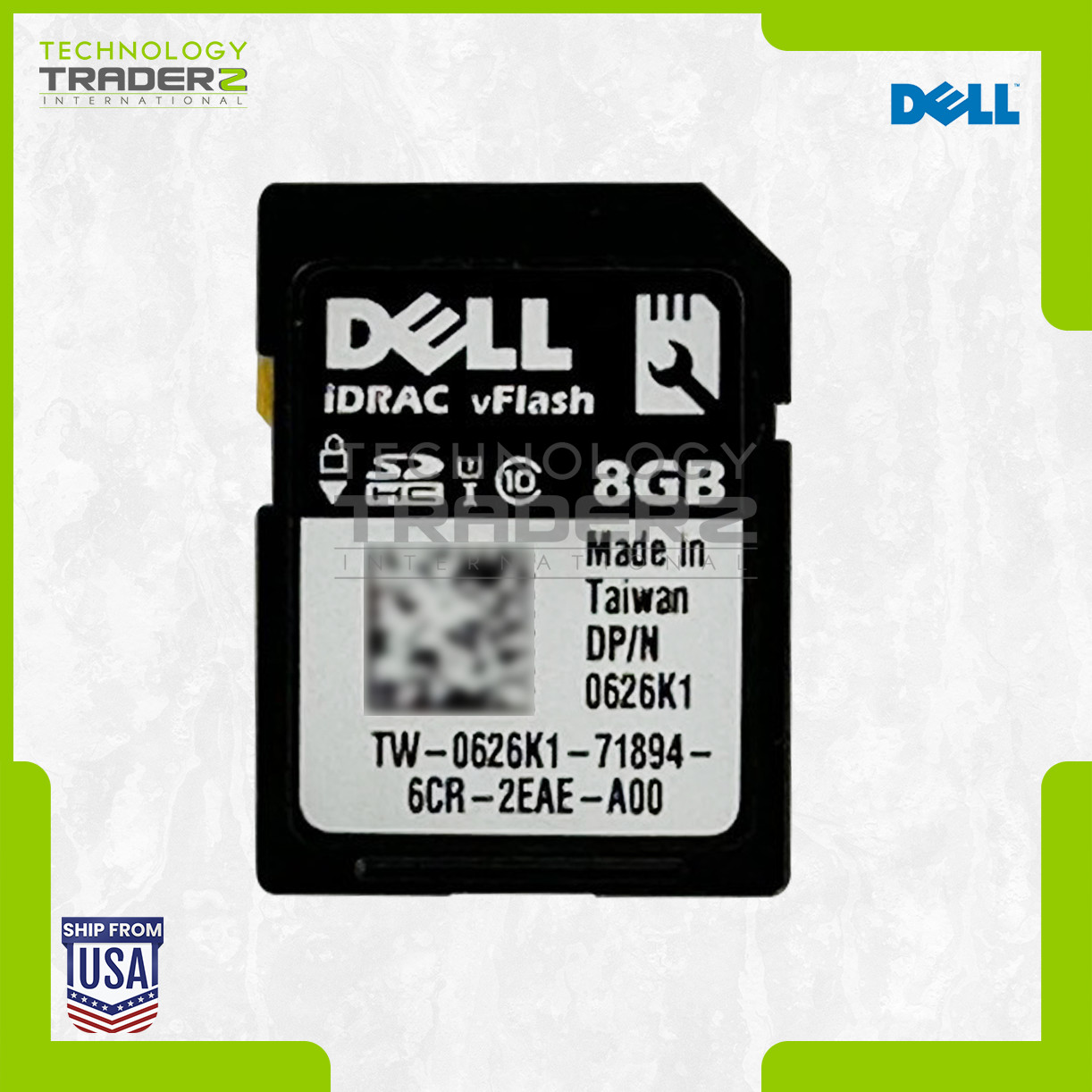 626K1 Dell 8GB VFlash IDRAC Enterprise SD Card 0626K1 **Pulled**