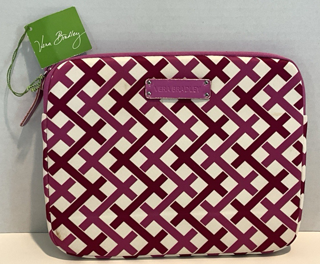 Vera Bradley Neoprene Tablet E-Reader Sleeve Pouch Julep Tulip NWT